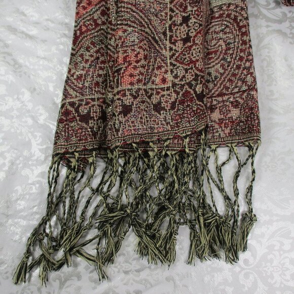 Blanket SCARF Paisley Print NWT - Picture 2 of 8